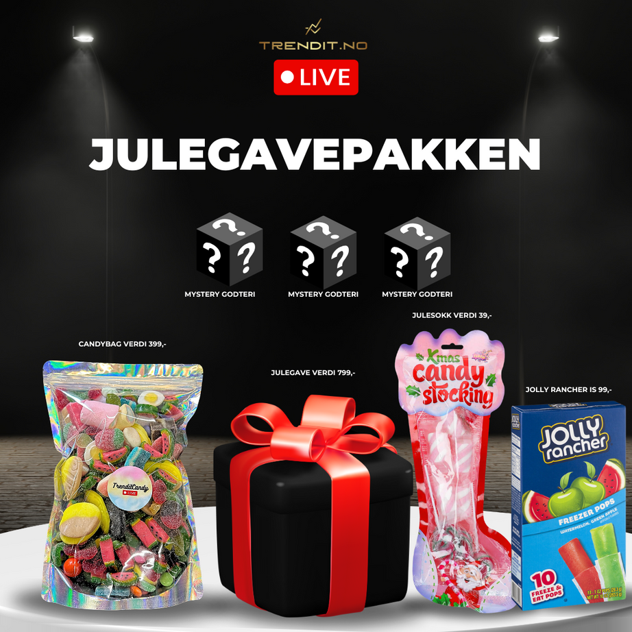 Julegavepakken 2.0 CandyBag - mest for pengene!