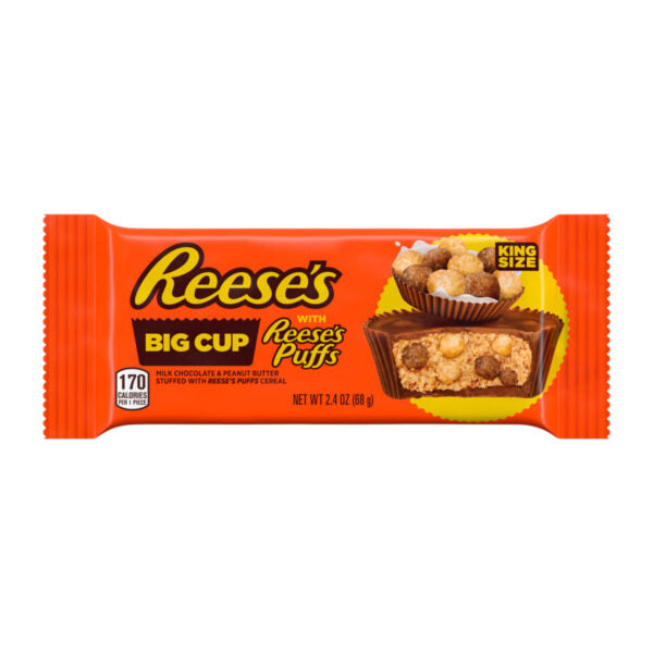 REESE'S BIG CUP WITH REESE'S PUFFS KING SIZE 68g