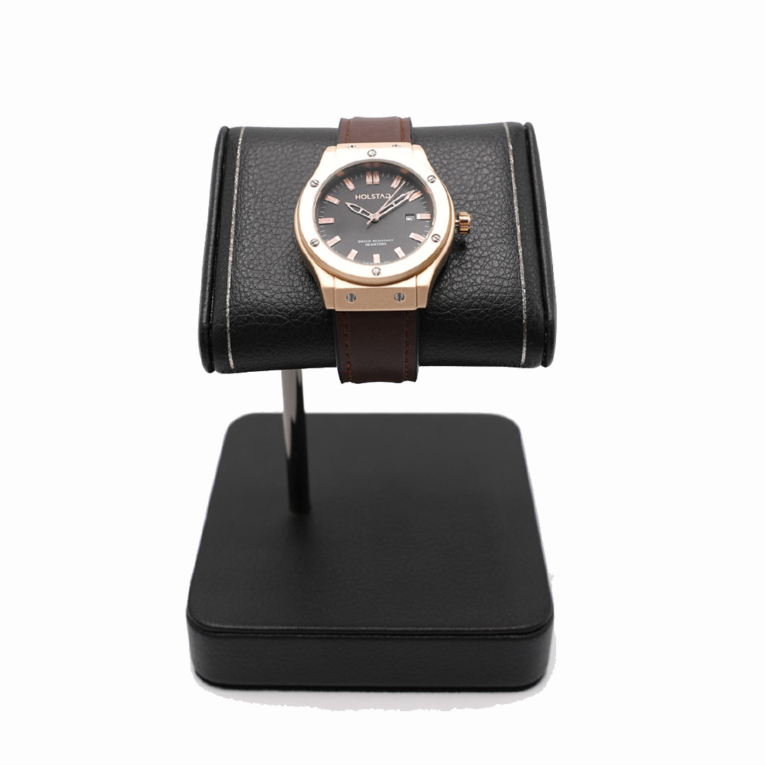 Holstad™ Elegance Timepiece - Dark Brown