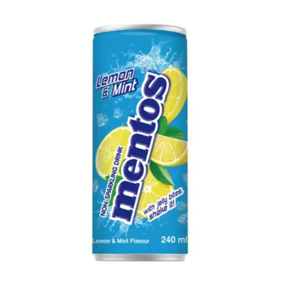 MENTOS LEMON AND MINT SODA CAN 240ml