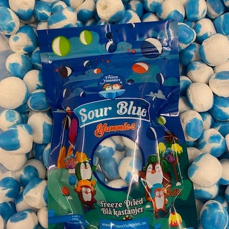 FREEZE-DRIED CANDY SOUR BLUE KASTANJER 75g