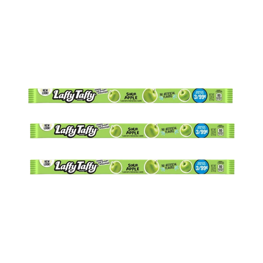 Laffy Taffy Sour Apple 23 g (3 pakke)